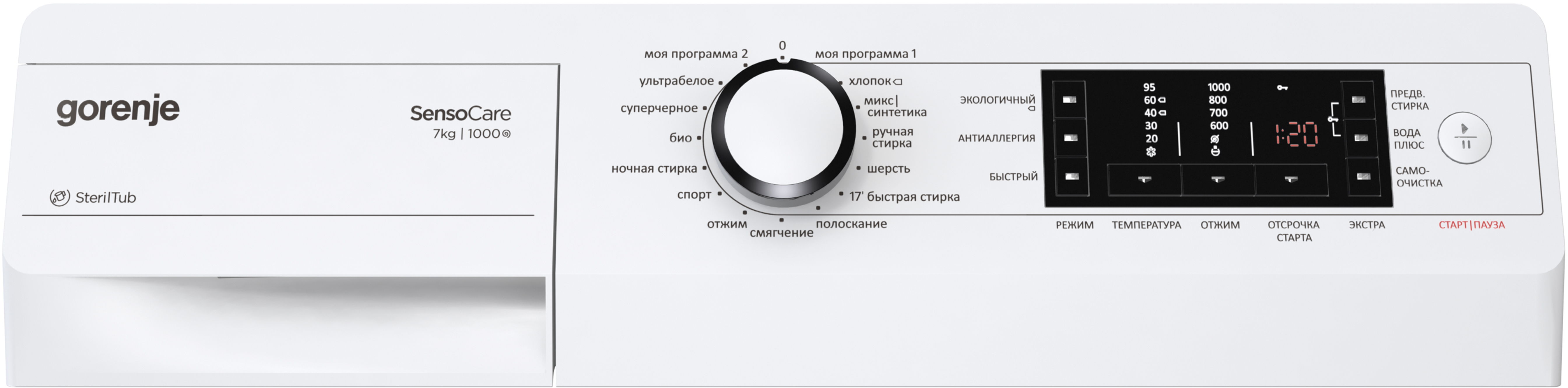 Полногабаритная стиральная машина с резервуаром для воды Gorenje W 75Z03/RV фото 2 Полногабаритная стиральная машина с резервуаром для воды Gorenje W 75Z03/RV preview 2