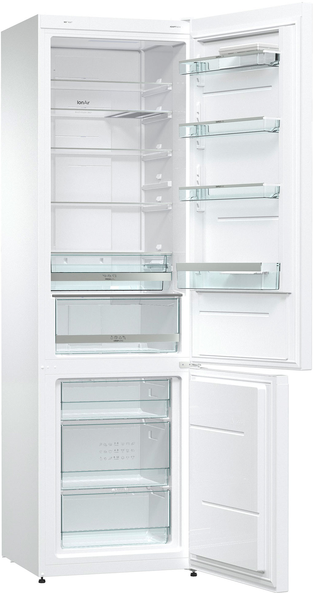 Отдельностоящий двухкамерный холодильник Gorenje NRK621SYW4 preview 2