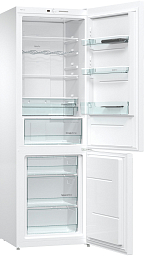 Отдельностоящий двухкамерный холодильник Gorenje NRK6191GHW4