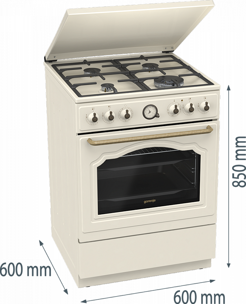 Комбинированная плита Gorenje GKS6C71CLI preview 7