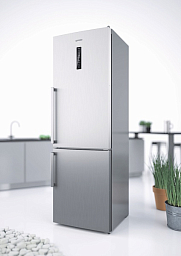 Отдельностоящий двухкамерный холодильник Gorenje NRC 6192 TX