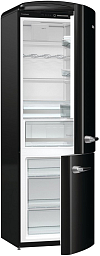 Отдельностоящий двухкамерный холодильник Gorenje ORK192BK