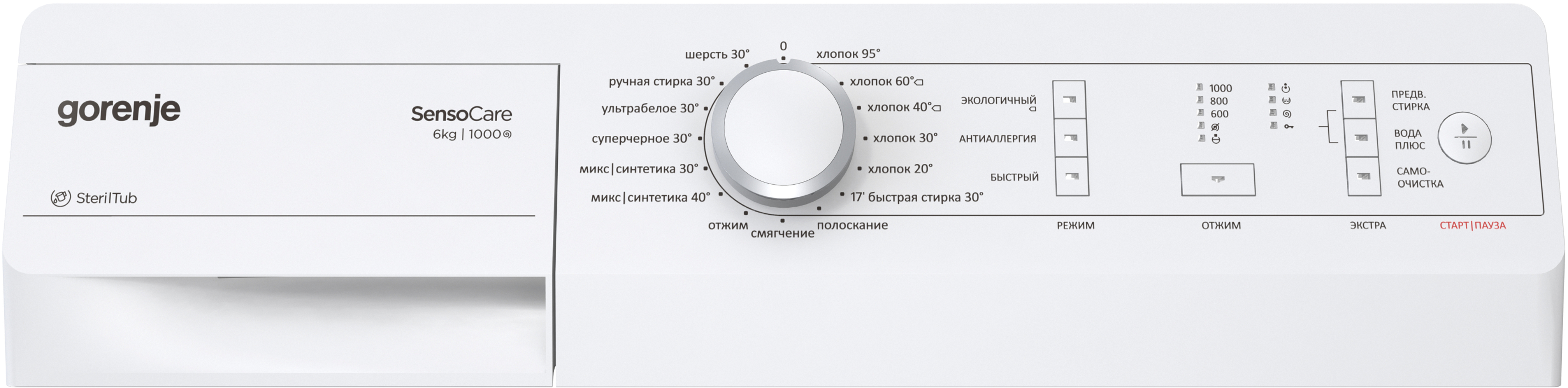 Узкая стиральная машина с резервуаром для воды Gorenje MV 62Z02/SRIV preview 3