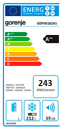 Встраиваемый морозильный шкаф Gorenje GDFN5182A1