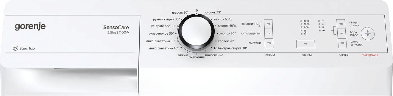 Узкая стиральная машина Gorenje W 62FZ12/S preview 2
