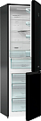 Отдельностоящий двухкамерный холодильник Gorenje NRK6201SYBK