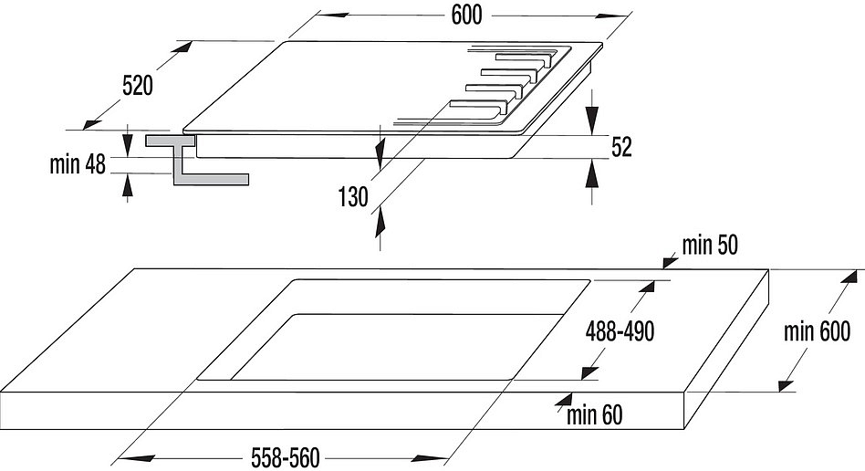 Независимая газовая варочная панель Gorenje GW6D41CLI preview 4