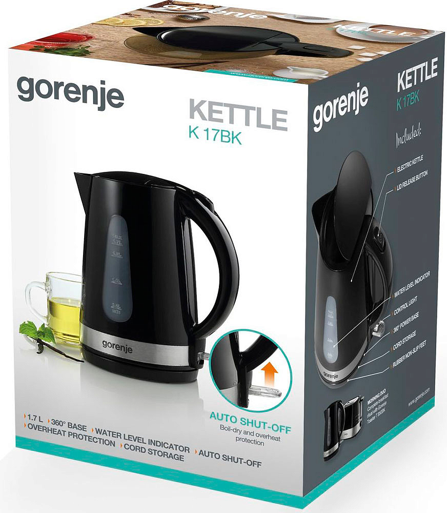 Чайник электрический Gorenje K17BK preview 5