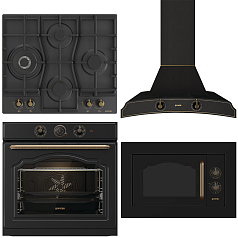 Комплект Gorenje Classico (GW6D42CLB, BOS67372CLB, BM235CLB, DK 63 MCLB)