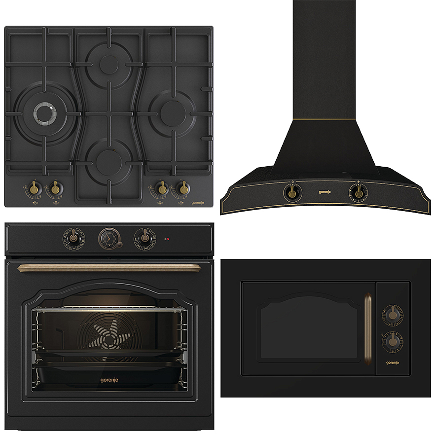 Комплект Gorenje Classico (GW6D42CLB, BOS67372CLB, BM235CLB, DK 63 MCLB) preview 1