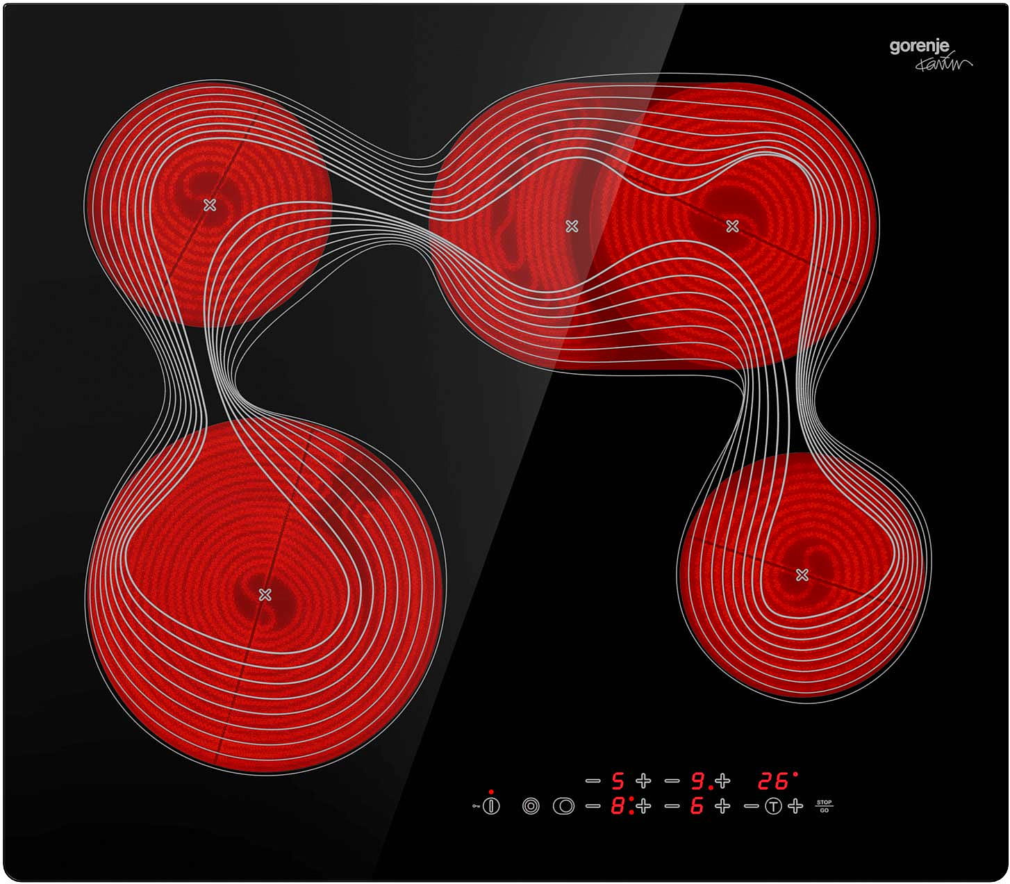 Независимая стеклокерамическая варочная панель Gorenje ECT646KRB preview 2