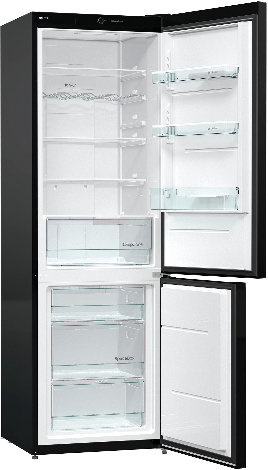 Отдельностоящий двухкамерный холодильник Gorenje NRK6192CBK4 preview 2