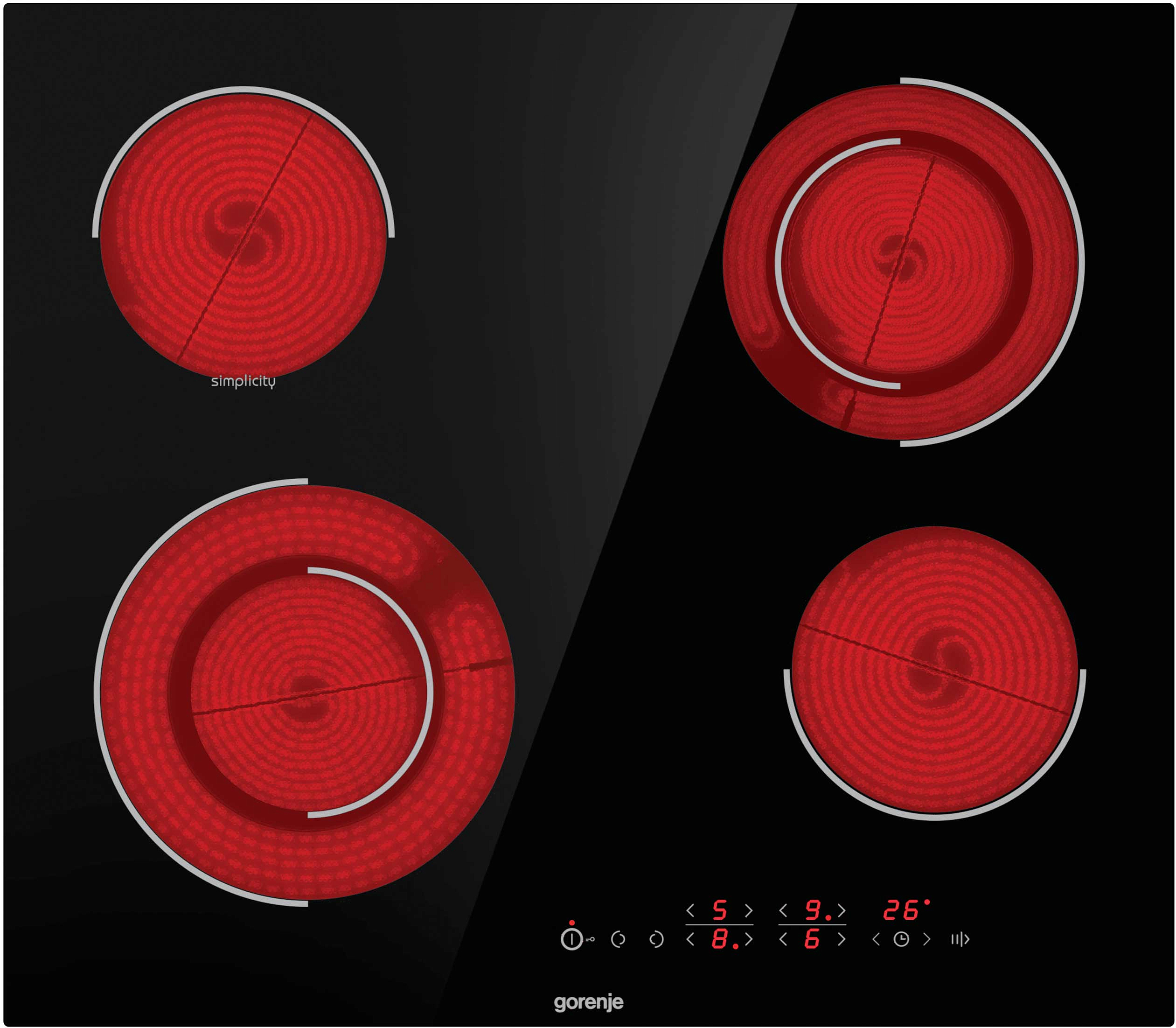 Независимая стеклокерамическая варочная панель Gorenje ECT644SY2B preview 2