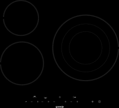 Независимая стеклокерамическая варочная панель Gorenje ECT63ASC