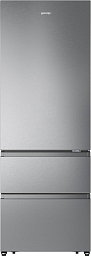 Отдельностоящий двухкамерный холодильник Gorenje NRM720FSXL4